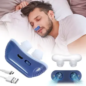 Anti Snoring Devices, Double Vortex Anti Snoring Device, Snoring Solution, Adjustable Wind Speed, Suitable for All Nose Shapes, Stop Snoring Suitable for Men and Women, Blue