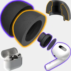 AirFoams Pro Ultra V5.0 Memory Foam Ear Tips for Apple AirPods Pro Gen 1 & 2