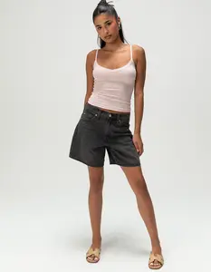 LEVI'S '94 Baggy Womens Mid Rise Denim Shorts - Wandering Spirit Clean