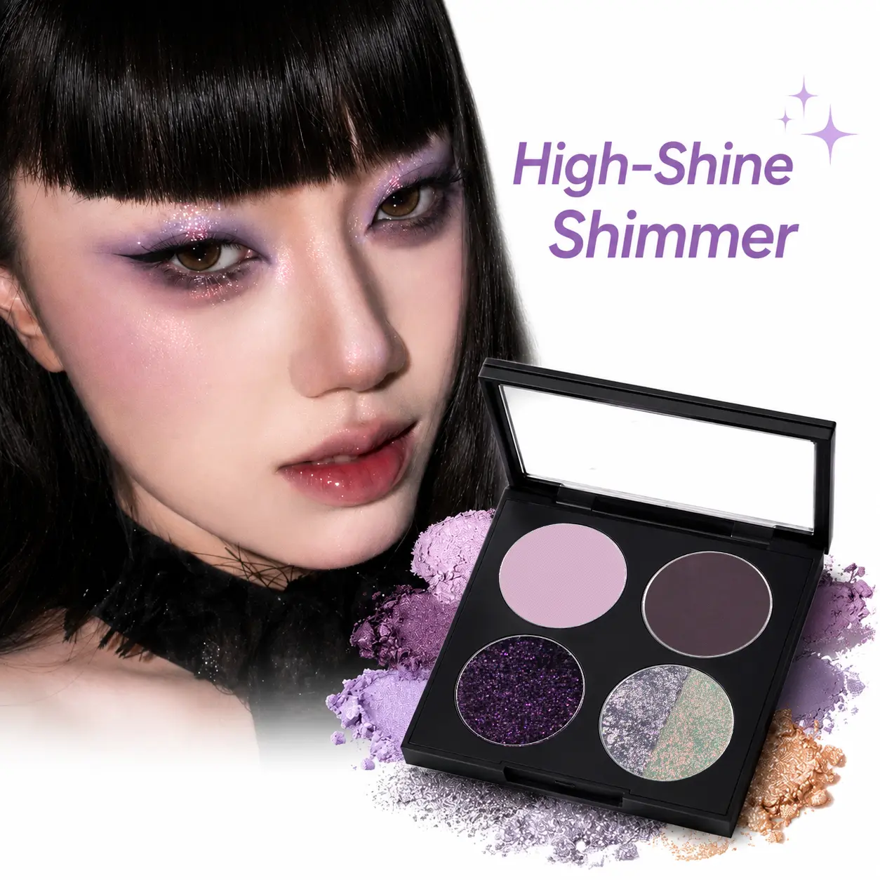 WOSUPRE Purple Eyeshadow Palette Cosmetic Super Shimmer Cloud Finish Makeup Cheap Makeup For Daily Glam Eye Looks Cosmetic Cosmetic Cosmetic powder