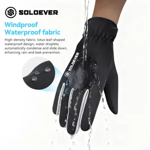 SOLOEVER Winter Gloves Outdoor Unisex Thermal Warm Touch Screen Upgrade Glove for Skiing Cycling Running Driving Hiking Walking Texting Freezer Work Gardening Daily Activities