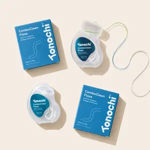 ComboClean Floss • 2-in-1 Threader Tip • 2-Pack (14 m / 15 yd each)