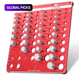 Metric & Standard Thread Checker, 42-point Thread Checker, Test Gauge Set, Thread Size Identification Board, Hand Measuring Tool for Efficient DIY Projects #TOP PICKS