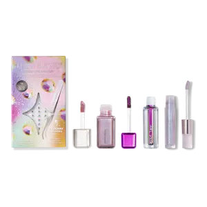 Ulta Beauty Bundle: Festival Ready Holographic Lilac Makeup – 4-Piece Eye, Lip & Face Set