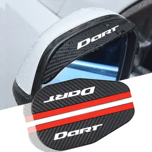 Dodge Dart Car Rearview Mirror Eyebrow Rain Cover, Essential Auto Accessories for Protection, Weather Resistant Design