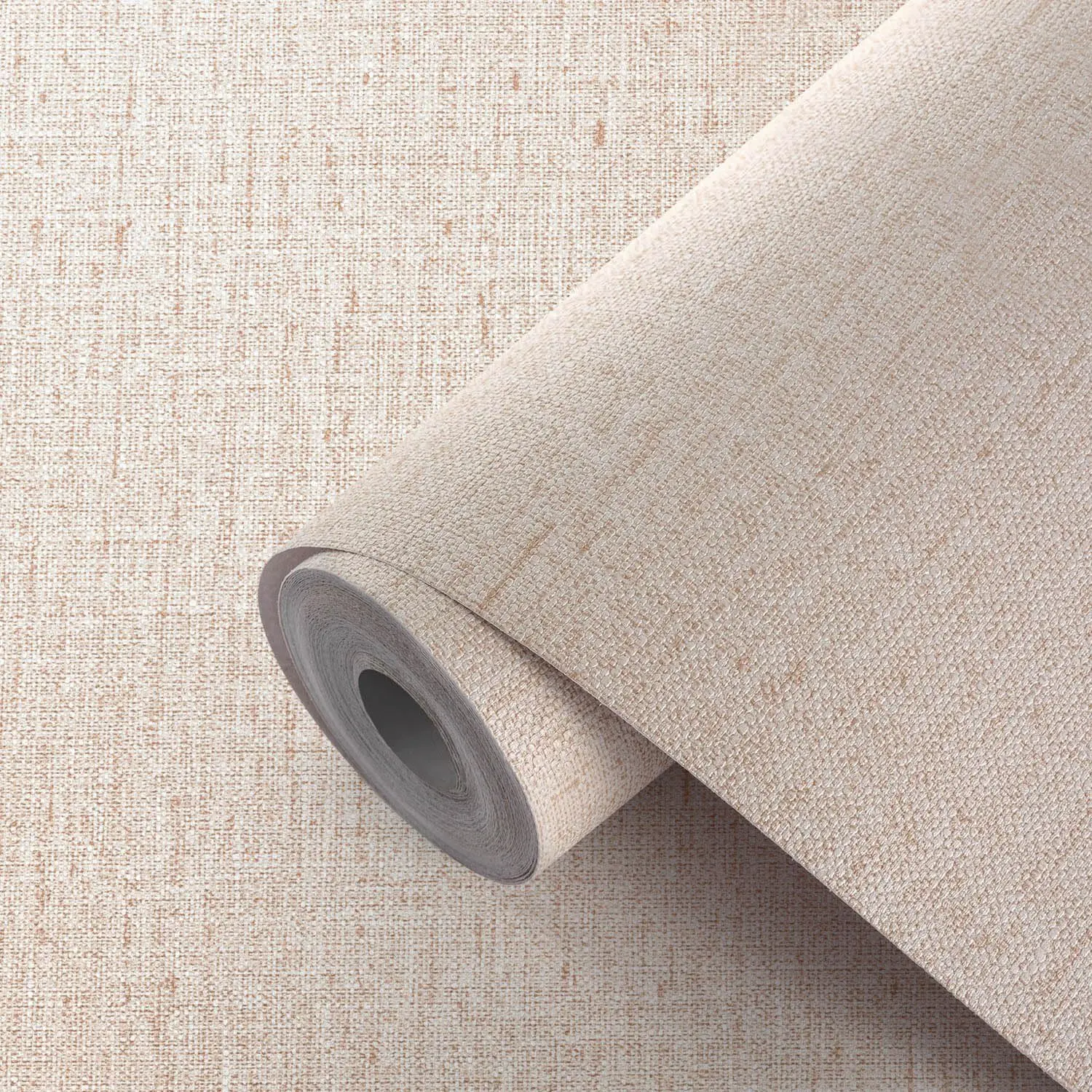 Beige Contact Paper Textured Beige Grasscloth Wallpaper Peel and Stick Self Removable Stick on Wall Paper Waterproof Vinyl Roll for Cabinet Drawer 15.7" X 236".
