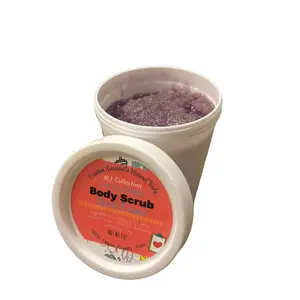 Sweet Kisses Shimmer Body Scrub 7oz Organic Sugar Coconut Oil & Shea Butter Exfoliate Smooth Radiant Skin Repair Cosmetic