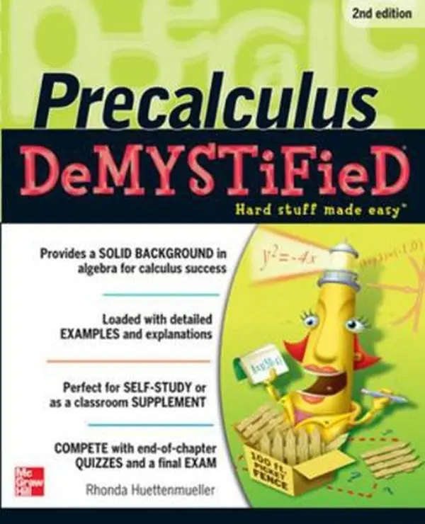 USED Book - Pre-Calculus Demystified, Second Edition by Huettenmueller, Rhonda (Paperback) - english