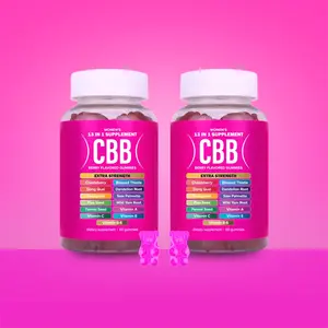CBB Gummies - Women's Supplement - Berry Flavored-9 Herbal Extracts - Double Pack (2 Bottles) - 120 Count - Vegan & Gluten-Free- Gelatin-Free Essential Vitamins A C E B6 - Chasteberry Dandelion Root Saw Palmetto Dong Quai Fenugreek Flax Seed Wild Yam Root