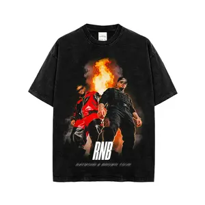 Raymond & Brown Premium Washed Shirt (Made in US) V2, R&B Tour Graphic Shirt, Hip Hop Streetwear T-Shirt, Vintage Rap Style Apparel, Gift Idea for Fans and Music Lovers, Retro Urban Fashion Tee