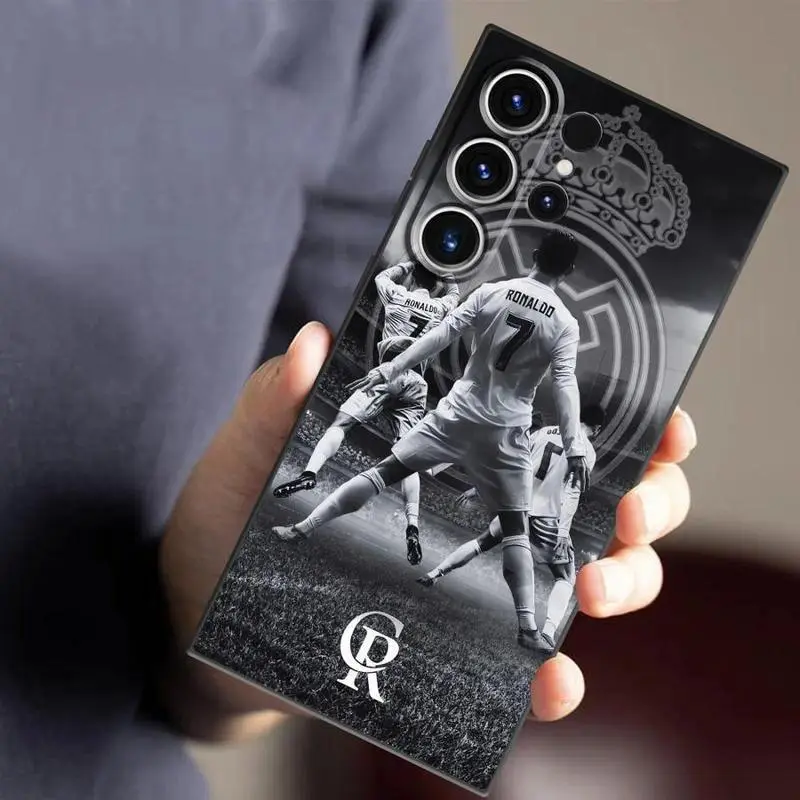 CR7 TPU-Polycarbonate-Silicone Printed Smartphone Casing for Samsung Galaxy S26-S25-S24-S23-S22-S21 A14-A15-A16-A35 Edge Ultra FE, Anti-Drop, Shockproof, Durable Customizable Handheld Devices Protector Accessory, Mixed Color 1
