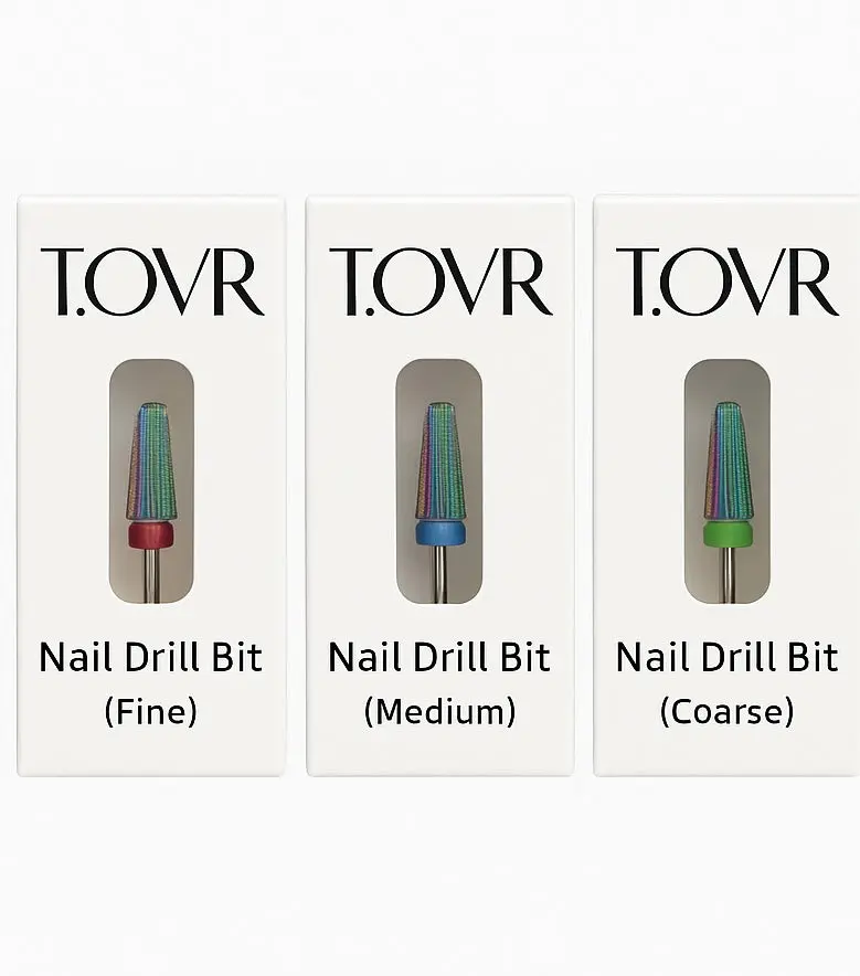 Carbide Nail Drill Bit, Professional 5 In 1 Versatile Tool for Manicure, Pedicure, and Nail Drilling, Rainbow Finish, Carbidebit, Versatile Bits