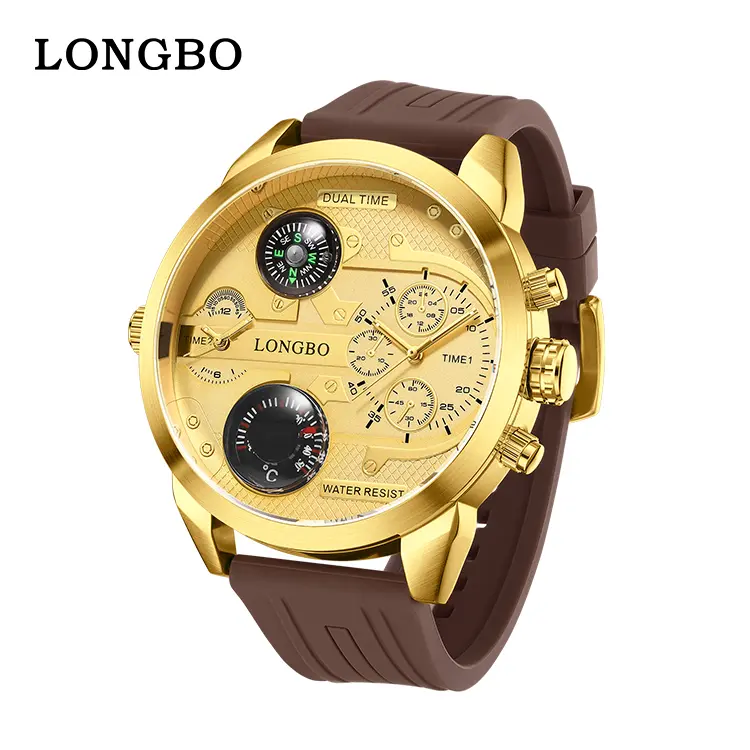 Men's High-End Round Quartz Luminous Analog Watch - Luxury Modern Fashion Men's Watch with Leather Strap, Diamonds, Chronograph, Calendar, Touch Display, Vintage Elegance, Streetwear OOTD Essential