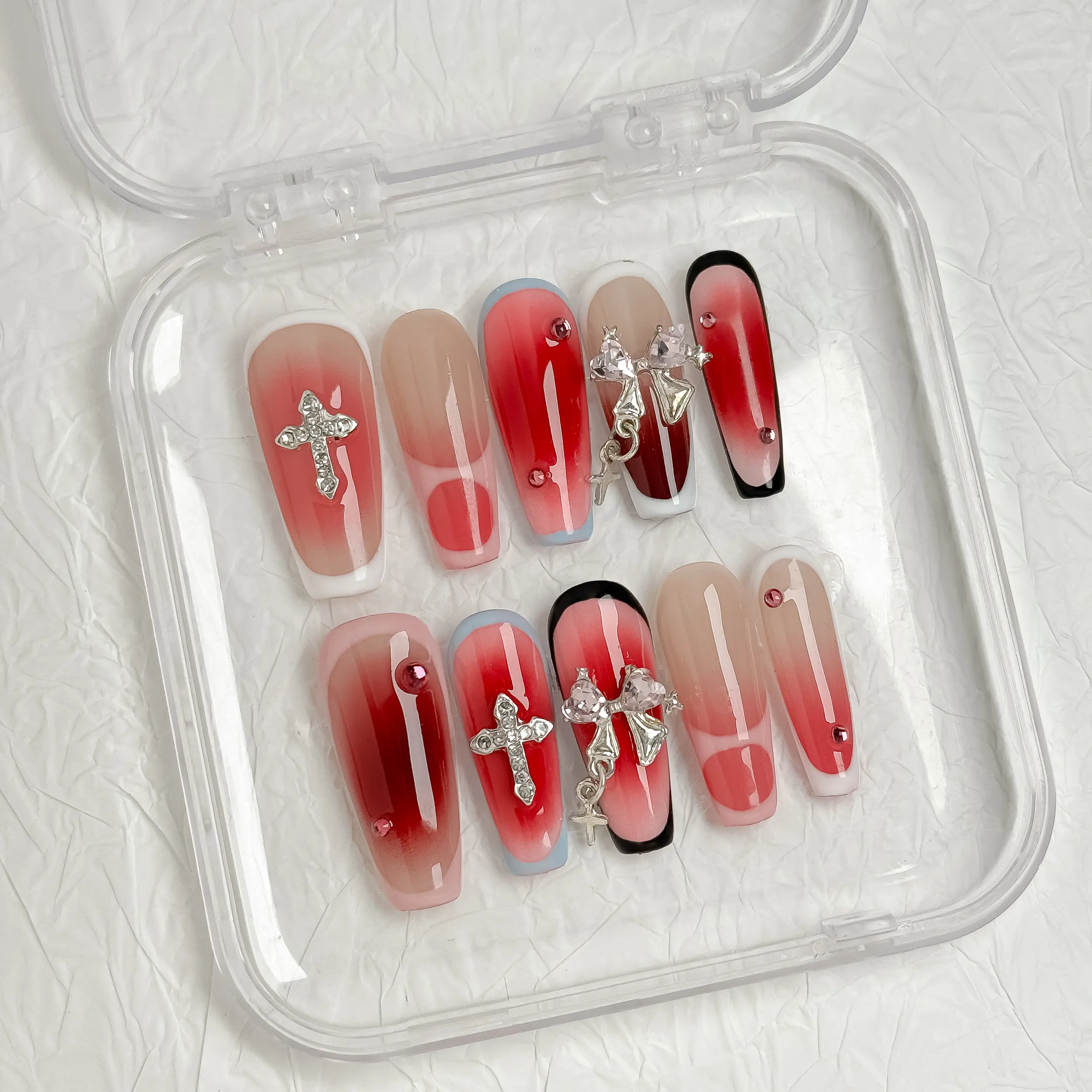 NailPopz PINK MIRACLE - 3D Press-On Nails | Durable, Reusable, and Salon-Grade Finish