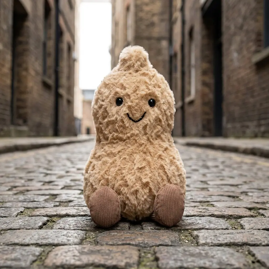 JELLYCAT Amuseables Peanut Plush Collectible – Premium Soft Peanut Stuffed Animal, Whimsical Home Accent, Cozy Gift for Kids & Plush Enthusiasts