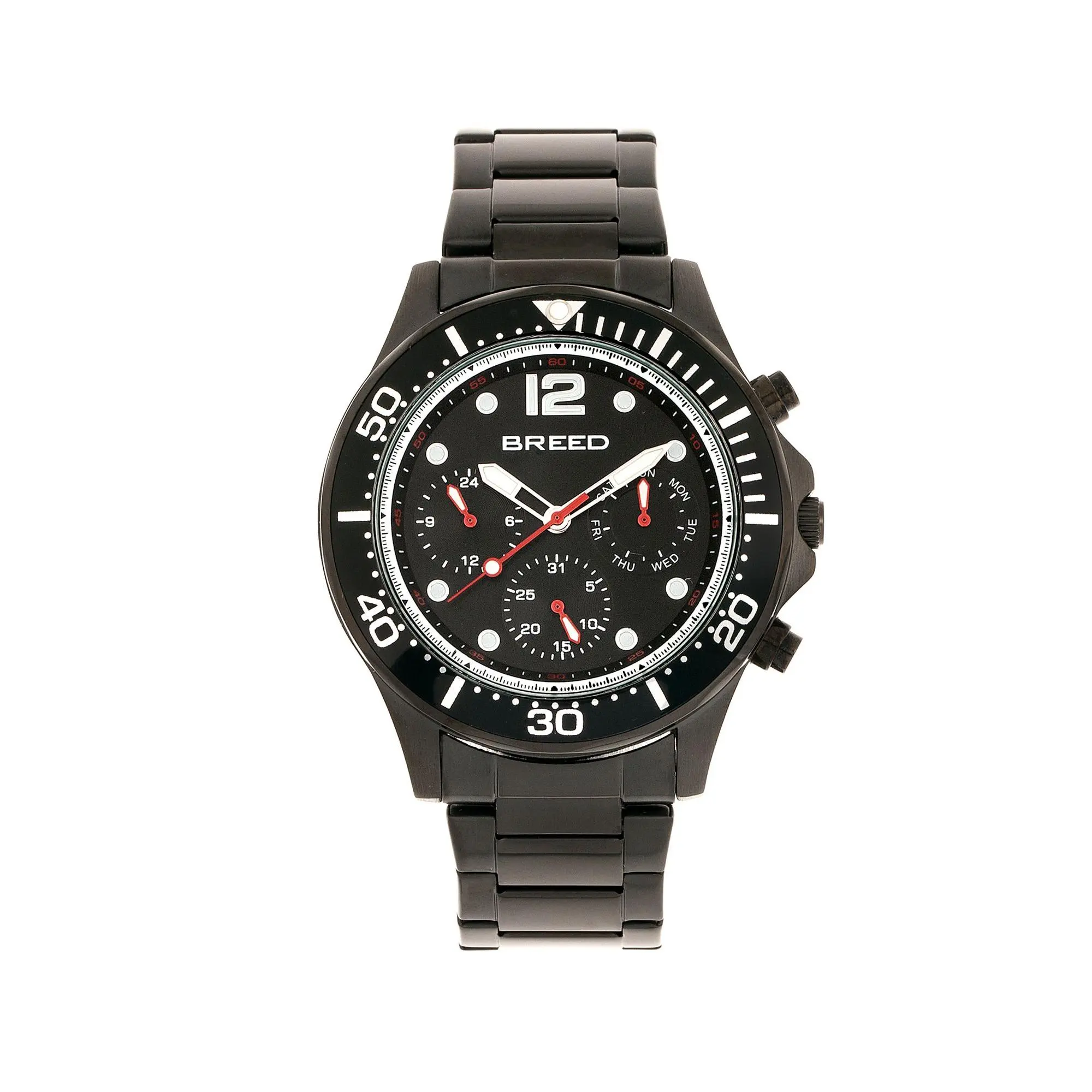 Breed Men's Pegasus Black Bracelet Watch