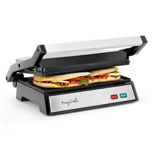 MegaChef Electric Dual Plate Non-Stick Panini Grill MegaChef Electric Dual Plate Non-Stick Panini Grill