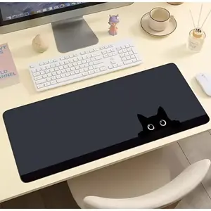 Cute Cat Pattern Mouse Pad, 1 Count Large Gaming Mouse Mat, Non-Slip Rubber Base Mousepad, Keyboard Mat, Desk Pad for Home Office, Desk Accessories