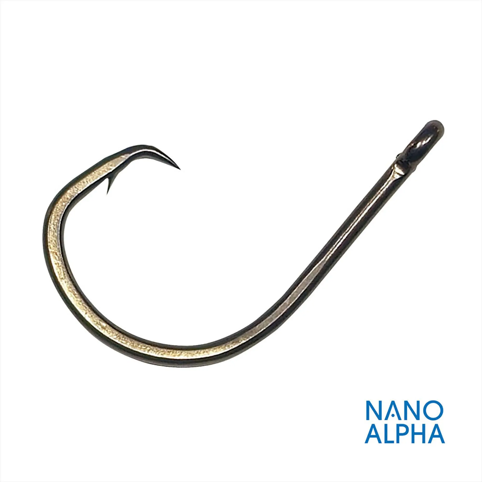 6-Pack 4x Strong Octopus Circle Hooks with Straight Eye, Offset Point, Nano Alpha Coating for Corrosion Resistance, Fishing Equipment for Big Fish
