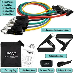 (5 PC set resistance band )Resistance bands, exercise bands, exercise resistance bands, exercise