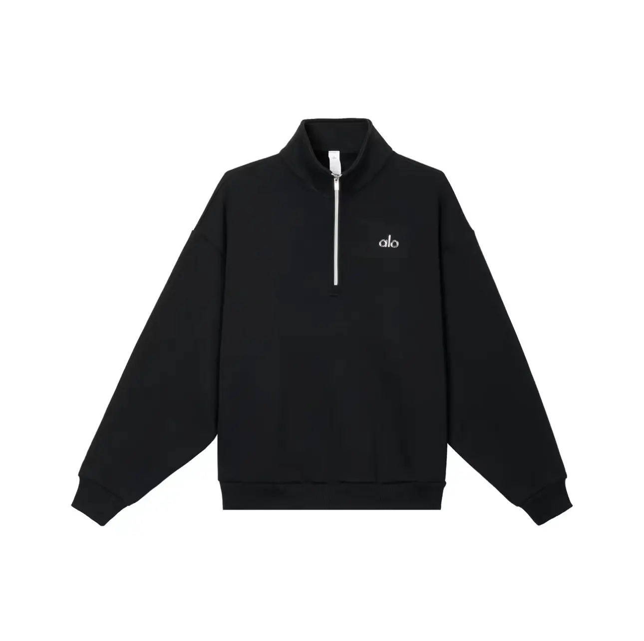 ALO  1/4 Zip Pullover Light Oatmeal Over Size - Oversized Fit & Sophisticated Color for Everyday Wear