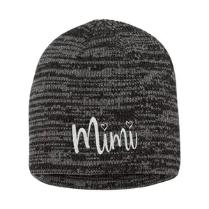 Mimi Gift Idea Grandma Aunt Embroidered Knit Beanie Cap