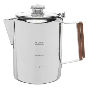 COLETTI Bozeman Camping Percolator [Stainless Steel] — Stovetop Coffee Maker — America's Favorite Percolator