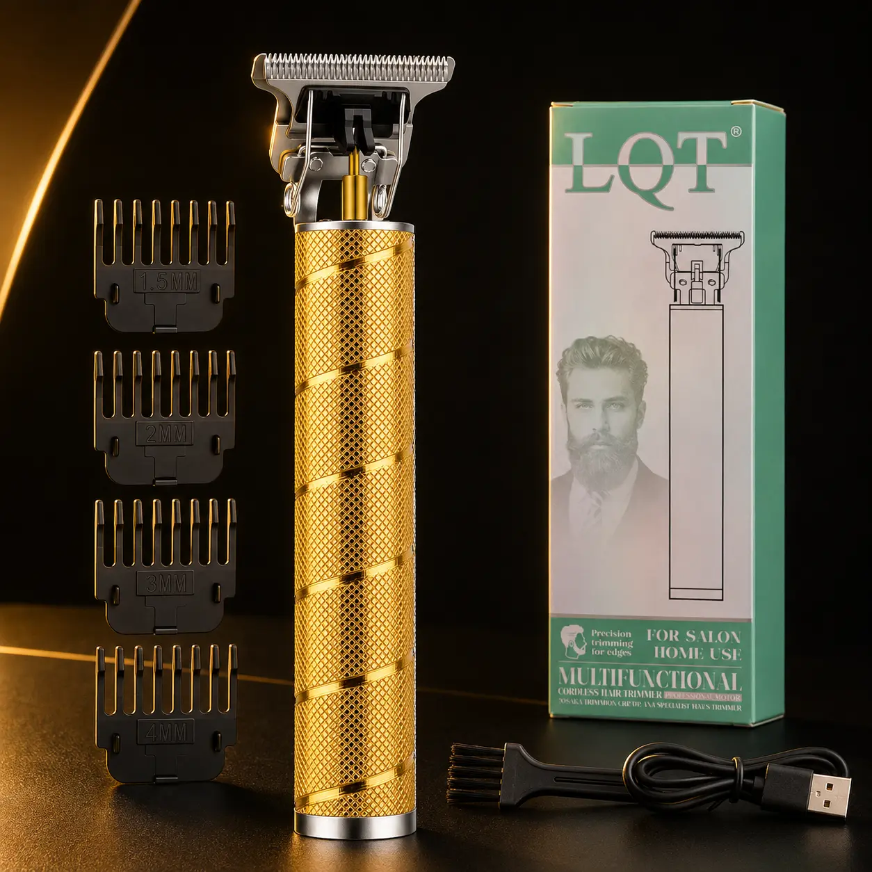 Luxury Gold T-Blade Grooming Trimmer Smooth