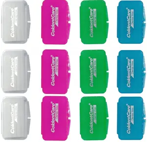 Oral Care - Orthodontic Braces Wax 60 Premium Strips Multicolor 12 Pack with Storage Case Light Mint Scent for Comfort Relief Oral Care Smooth Durable Texture Easy Application