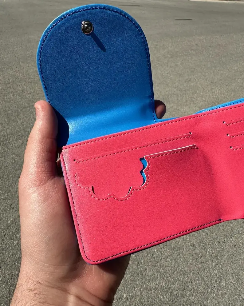 Gummy Worm Wallet, Cool Unique Wallet, Silly Wallet, HandMade Wallet, Gift for him