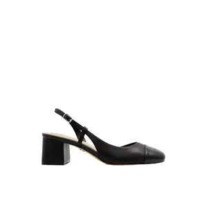 Aldo Bialle Cap-Toe Block-Heel Slingback Pumps Black  77896-001 Women's