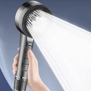 Handheld Shower Head with Filter, 4 Modes High-Pressure Showerhead, Adjustable Handheld Showers, Essential Bathroom Accessory, Durable & Easy-To-Clean Design, High Pressure Filtered Shower Head