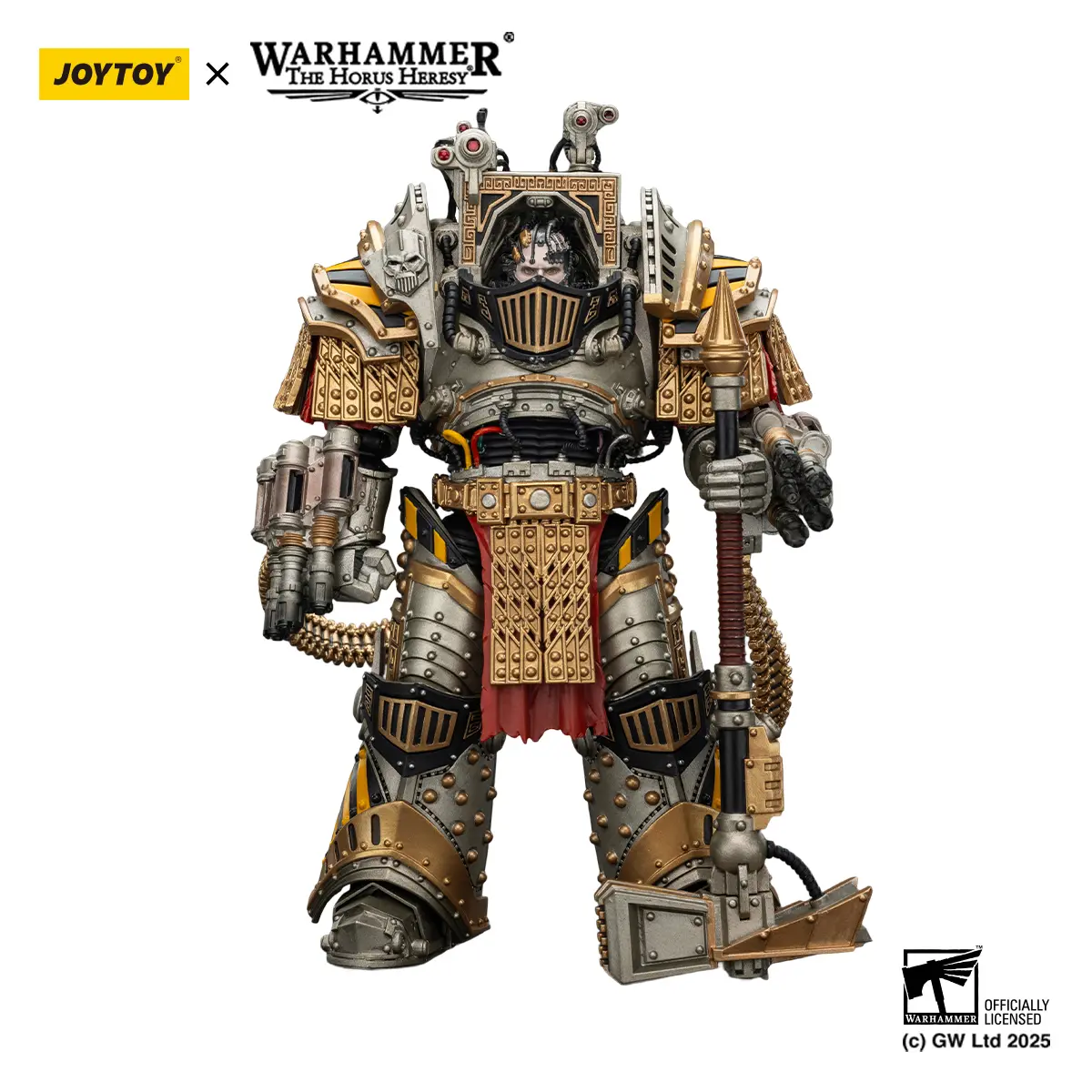 JOYTOY Warhammer 1/18  Action Figure Iron Warriors Perturabo, Primarch of the lVth Legion JT01819