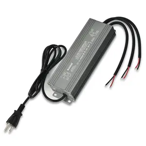 JLLED 100W/200W/350W Led Power Supply Driver 100-277V AC to 12V DC Low Voltage Output Transformer Converter Waterproof IP67 for LED Module Lights