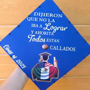 2026 Grad cap topper guy graduation decor hat birrete hombre grad decoration