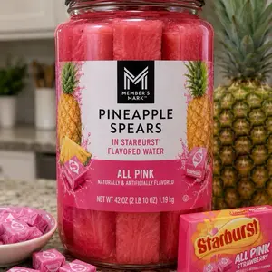 Pink Starburst Pineapple Spears | Viral Kool-Aid Pineapples