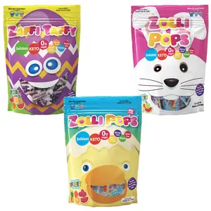 Zolli Spring Easter Super Bundle - Zero Sugar Zollipops, Zolli Ball Pops, and Zolli Zaffi Taffy Candy Snack Sweet No Artificial Dyes