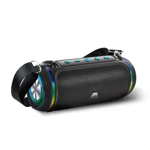 VibeBuddy Speaker RGB Protable Speaker with Strap Wireless Bluetooth Speaker for Camping, Travel, Party and More Audio Portable