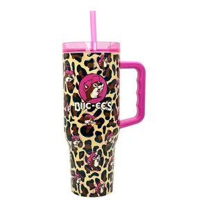 Buc-ee's Pink Leopard Insulated Tumbler - 40oz (Limited Edition)