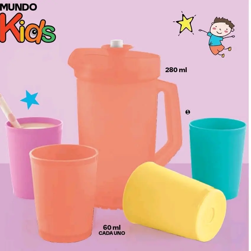 Mini Set - Includes Mini Water Bottles and Cups Pastel