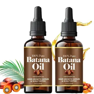 2PCS Batana Oil for Hair,Hair Oil with Rosemary for Hair Growth,for All Hair Types,Batana Hair Oil for Women and Man