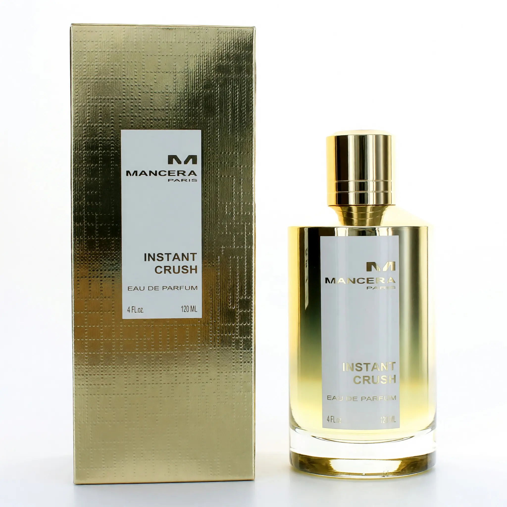 Mancera Instant Crush EDP, Bergamot Blend with Citrus, Jasmine, Ginger & Musk Notes, Unisex Fragrance, 4 fl oz Spray Bottle, Rose, Vanilla