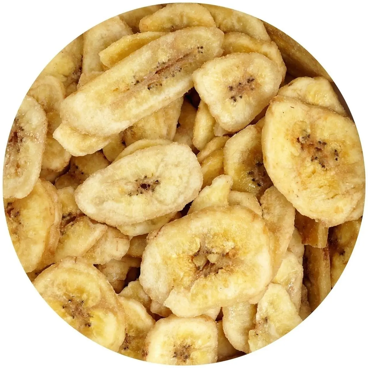 Dried Banana Chips, 1 Pound Bag Banana Chips, Dried Fruit, Dehydrated Bananas, The Hampton Popcorn & Candy Company