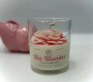 She Blooms Candle