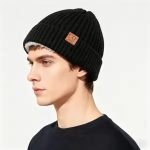 Unisex Trendy Winter Beanie Winter Beanie for Men & Women Thick Warm Breathable Windproof Hat, Cozy Cold Weather Accessory