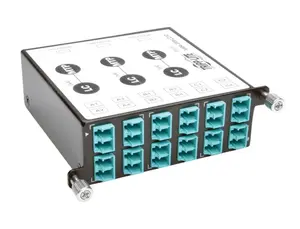 Tripp Lite N484-3M8-LC12 40 GB to 10 GB Breakout Cassette x3 8-Fiber OM4 MTP-MPO to x12 LC Duplex