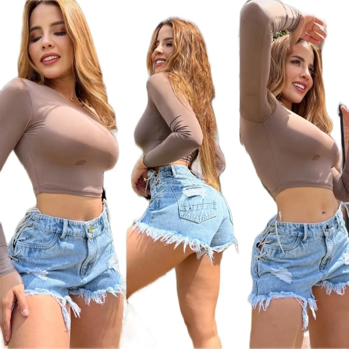 K1426 Premium Colombian High-Waisted Jeans – Rigid Denim & Flattering Fit