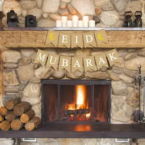 Muhammad Festival Banner Set, Linen Star Moon Flag Kit, Ramadan Kareem Decoration Banners, 2026 Muslim Islamic Festival Party Decorations, Yard Sign Banner, Wall Decor Flags, Wishing Banner