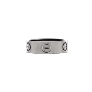 Pre-owned Cartier Love Band Ring 18K White Gold by Rebag