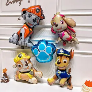 Paw Patrol Cartoon Dog Balloon Ryder Chase Skye Everest Aluminum Film Balloon Toys Children's Birthday Party Decoration